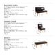 ダイニングセット 5点セット(テーブル+ソファ1脚+アームソファ1脚+チェア1脚+ベンチ1脚)幅150cm【右アーム】座面カラー：ダークブラウン 西海岸テイスト モダンデザインリビングダイニング DIEGO ディエゴ - 縮小画像5