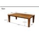 【単品】こたつテーブル 4尺長方形(70×120cm) カラー：オークナチュラル 天然木オーク材ヴィンテージスタイルこたつテーブル Niger ニジェール - 縮小画像5
