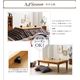 【単品】こたつテーブル 正方形(80×80cm) カラー：ナチュラル 天然木パイン材アンティーク調カントリーデザインこたつ LENINN レニン - 縮小画像3