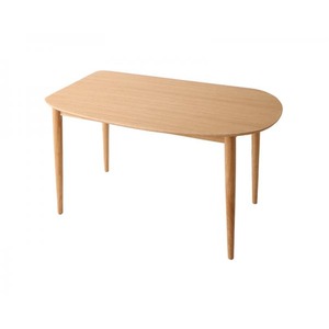 【単品】ダイニングテーブル 幅135cm テーブルカラー:ナチュラル 天然木変形テーブルダイニング Visuell ヴィズエル 商品写真1