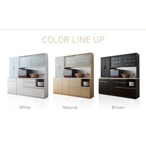 キッチンボード 幅90/高さ178cm カラー:ブラウン 大型レンジ対応 清潔感のある印象が特徴 Ethica エチカ 商品写真4