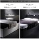 【組立設置費込】 収納ベッド シングル 横開き 深さラージ 【薄型プレミアムポケットコイルマットレス付】 フレームカラー：ブラック  シンプルデザイン大容量収納跳ね上げ式ベッド Fermer フェルマー - 縮小画像2