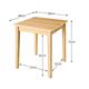 テーブル 幅68cm テーブルカラー：ナチュラル  テーブルカラー：ナチュラル  スクエアサイズのコンパクトダイニングテーブルセット FAIRBANX フェアバンクス - 縮小画像3