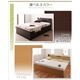 【組立設置費込】 収納ベッド セミダブル 深さラージ 縦開き 【マルチラススーパースプリングマットレス付】 フレームカラー：ダークブラウン  国産跳ね上げ収納ベッド Freeda フリーダ - 縮小画像3