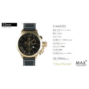 MAX XL WATCH 【マックス ウォッチ】 腕時計 5-MAX325 52mm FACE LINE 商品写真