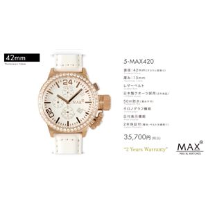 MAX XL WATCH 【マックス ウォッチ】 腕時計 5-MAX420 42mm FACE LINE 商品写真