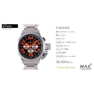 MAX XL WATCH 【マックス ウォッチ】 腕時計 5-MAX456 47mm FACE LINE 商品写真