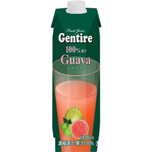 （まとめ買い）Gentire(ジェンティーレ) フルーツジュース グァバ 1000ml×8セット - 拡大画像