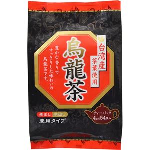 （まとめ買い）台湾産茶葉使用烏龍茶 ティーパック 4g×54袋×6セット - 拡大画像