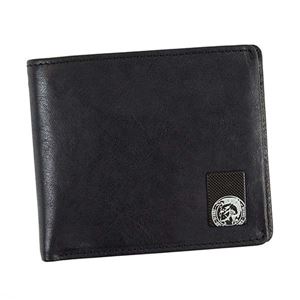 DIESEL(ディーゼル) 二つ折り財布(小銭入れ付) X04480 T8013 BLACK 商品写真1
