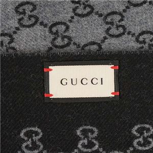 Gucci(グッチ) マフラー 391246 1160 ANTHRACITE/BLACK 商品写真2