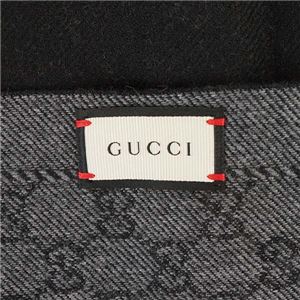 Gucci(グッチ) マフラー 402093 1160 ANTHRACITE/BLACK 商品写真2