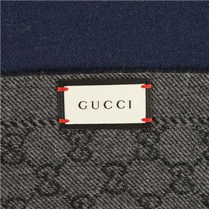 Gucci(グッチ) マフラー 402093 1168 ANTHRACITE/BLUE 商品写真2