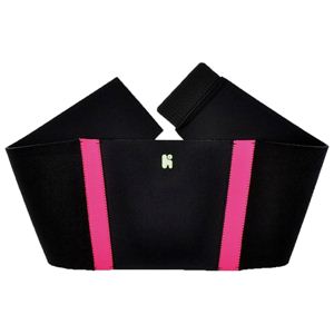 【日本製サポーター】ヘルスポイント ランニングバックサポート ブラック×ピンク フリー - 旅行グッズ特集