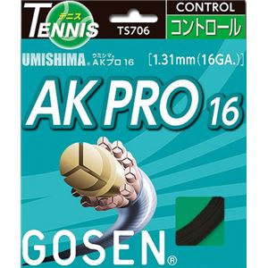 GOSEN(ゴーセン) ウミシマ AKプロ16 ブラック TS706BK 商品写真