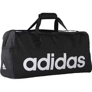 adidas(アディダス) リニアチームバッグ M BFP15 ブラック×ブラック×ホワイト サイズ:M 商品写真3