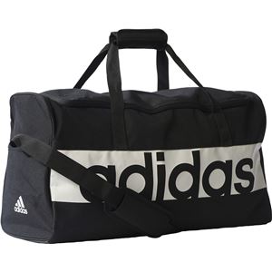 adidas(アディダス) リニアロゴチームバッグ M カラー:ブラック/ブラック/ホワイト サイズ:M 商品写真2