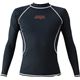 AQA（アクア） UVラッシュガード ロングメンズ（長袖） ブラック LLサイズ KW4601 - 縮小画像1