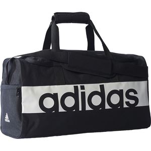 adidas(アディダス) リニアロゴチームバッグ(S) ブラック×ブラック×ホワイト S BVB04 商品写真4