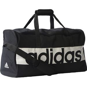 adidas(アディダス) リニアロゴチームバッグ(M) ブラック×ブラック×ホワイト M BVB06 商品写真4