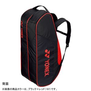 Yonex(ヨネックス) TOURNAMENT SERIES ラケットバック6 リュック付き(ラケット6本用) ブラック×レッド BAG1812R 商品写真2