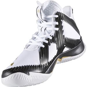 adidas(アディダス) バスケットボールシューズ SPG(スコアリング・ポイント・ガード) B49500 ランニングホワイト×ゴールドメット×コアブラック 24.5cm 商品写真3