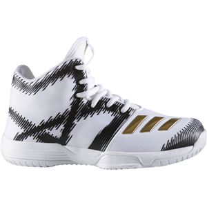 adidas(アディダス) Junior バスケットボールシューズ SPG K(スコアリング・ポイント・ガード キッズ) B49606 ランニングホワイト×ゴールドメット×コアブラック 22.5cm 商品写真1