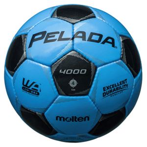 モルテン(Molten) サッカーボール4号球 ペレーダ4000 サックスブルー×メタリックブラック F4P4000CK 商品写真