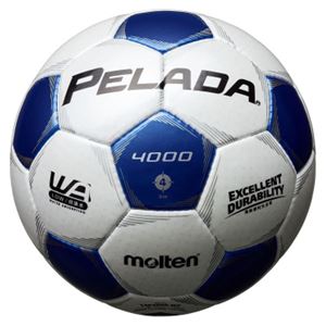 モルテン(Molten) サッカーボール4号球 ペレーダ4000 シャンパンシルバー×メタリックブルー F4P4000WB 商品写真