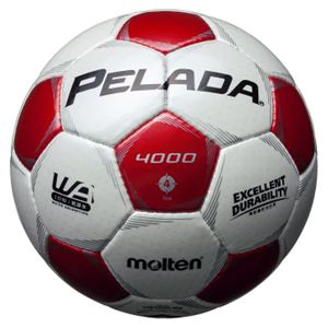 モルテン(Molten) サッカーボール4号球 ペレーダ4000 シャンパンシルバー×メタリックレッド F4P4000WR 商品写真