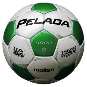 モルテン(Molten) サッカーボール5号球 ペレーダ4000 シャンパンシルバー×メタリックグリーン F5P4000WG 商品写真