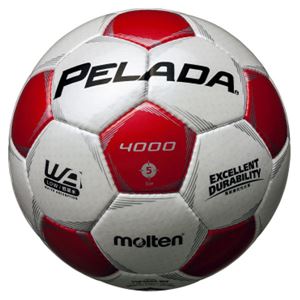 モルテン(Molten) サッカーボール5号球 ペレーダ4000 シャンパンシルバー×メタリックレッド F5P4000WR 商品写真