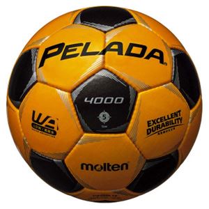 モルテン(Molten) サッカーボール5号球 ペレーダ4000 メタリックイエロー×メタリックブラック F5P4000YK 商品写真