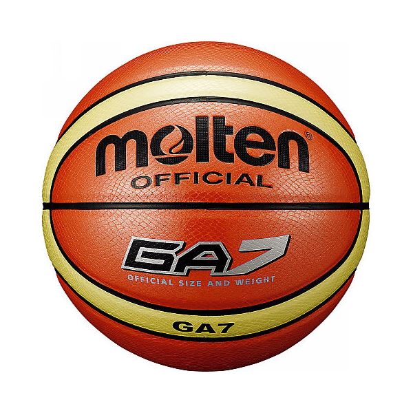 【モルテン Molten】 バスケットボール 【7号球】 オレンジ 人工皮革 BGA7 〔運動 スポーツ用品〕