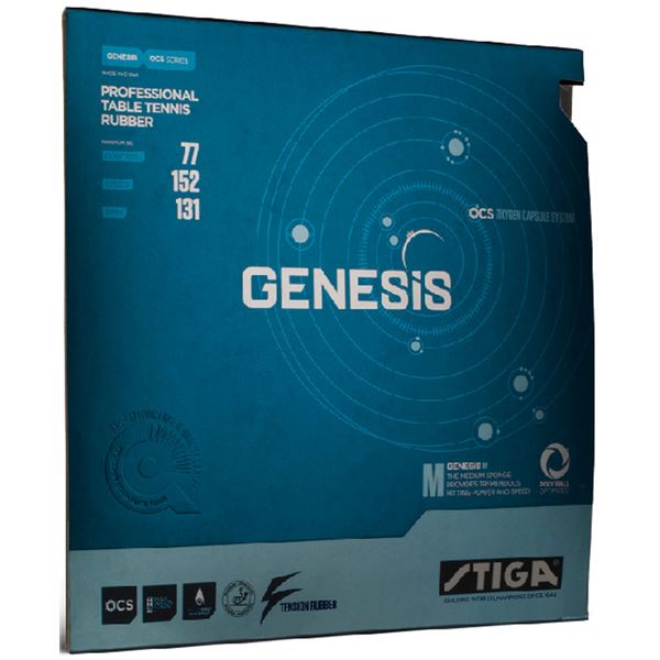 STIGA（スティガ） テンション系裏ソフトラバー GENESIS M（ジェネシス M）レッド 特厚