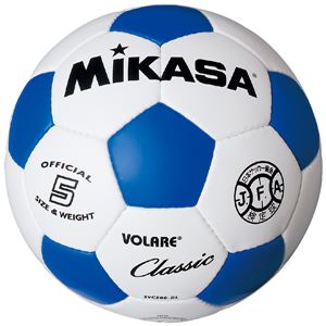 MIKASA（ミカサ）サッカーボール 検定球5号 ホワイト×ブルー 【SVC500WBL】