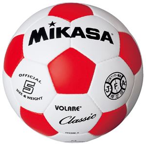 MIKASA（ミカサ）サッカーボール 検定球5号 ホワイト×レッド 【SVC500WR】