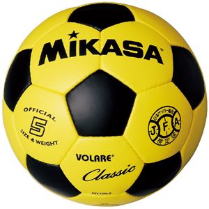 MIKASA（ミカサ）サッカーボール 検定球5号 イエロー×ブラック 【SVC500YBK】