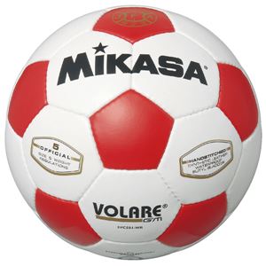 MIKASA（ミカサ）サッカーボール 検定球5号 ホワイト×レッド 【SVC501WR】