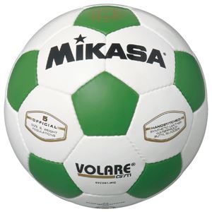 MIKASA（ミカサ）サッカーボール 検定球5号 ホワイト×グリーン 【SVC501WG】