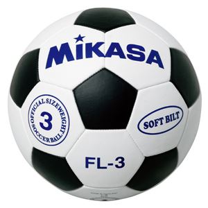 MIKASA（ミカサ）ジュニアサッカーボール 3号普及品 ホワイト×ブラック 【FL3WBK】