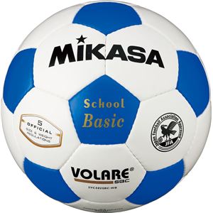 MIKASA（ミカサ）サッカーボール 検定球5号 ホワイト×ブルー 【SVC502SBC】