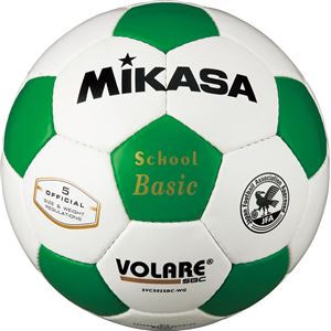 MIKASA（ミカサ）サッカーボール 検定球5号 ホワイト×グリーン 【SVC502SBC】