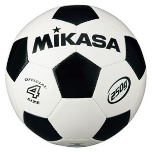 MIKASA（ミカサ）サッカーボール 軽量球4号 ホワイト×ブラック 【SVC403WBK】