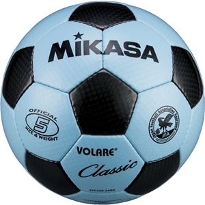 MIKASA（ミカサ）サッカーボール 検定球5号 サックス×ブラック 【SVC500SABK】