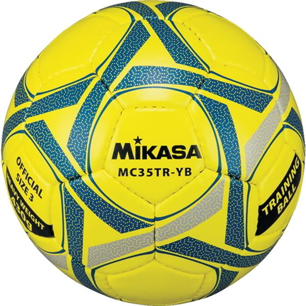 MIKASA（ミカサ）サッカートレーニングボール 3号球 イエロー×ブルー 【MC35TRYB】