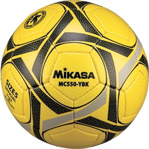 MIKASA（ミカサ）サッカーボール 検定球5号 イエロー×ブラック 【MC550YBK】