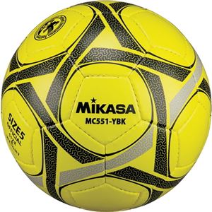 MIKASA（ミカサ）サッカーボール 検定球5号 イエロー×ブラック 【MC551YBK】