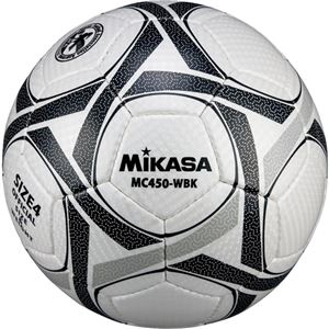 MIKASA（ミカサ）サッカーボール 検定球4号 ホワイト×ブラック 【MC450WBK】