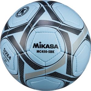 MIKASA（ミカサ）サッカーボール 検定球4号 サックス×ブラック 【MC450SBK】